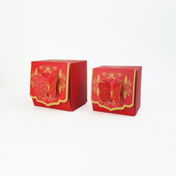 蝴(hu)蝶鎖扣喜糖(tang)盒